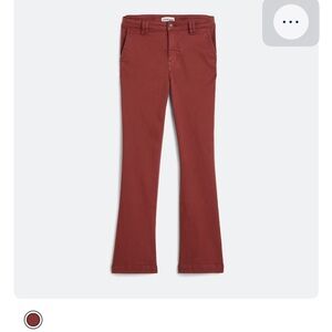 Chic Brick Red Flared Pants